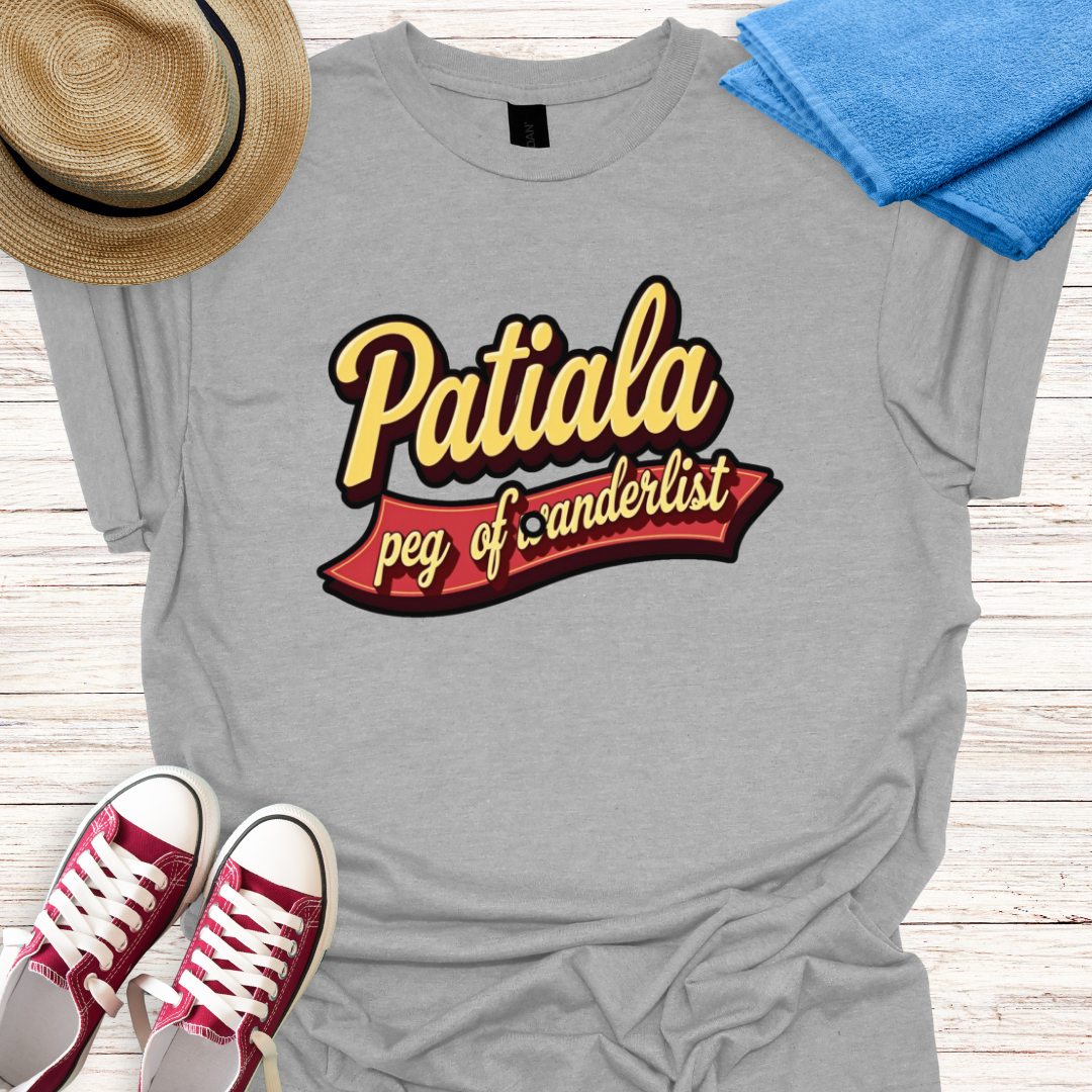 Patiala Peg of Wanderlust Design T-shirt