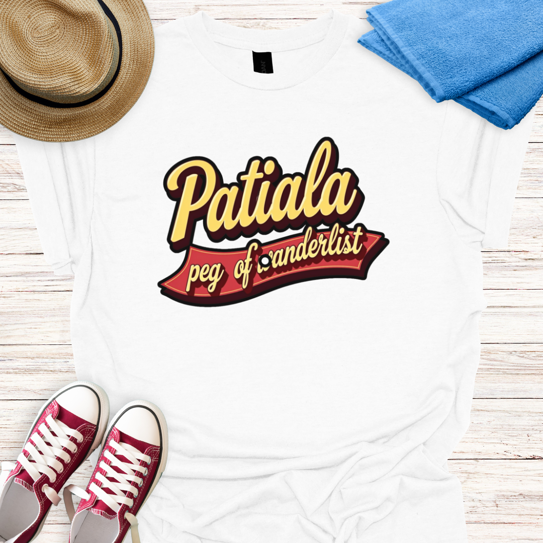 Patiala Peg of Wanderlust Design T-shirt