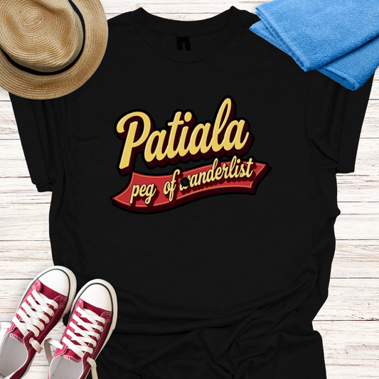 Patiala Peg of Wanderlust Design T-shirt
